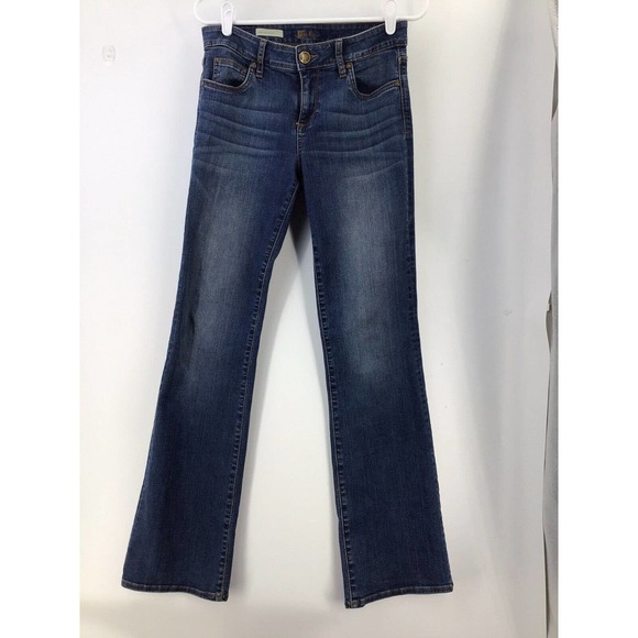 Kut from the Kloth Karen Baby Bootcut Low Rise Jeans Women's Size 6S Blue - Picture 7 of 12
